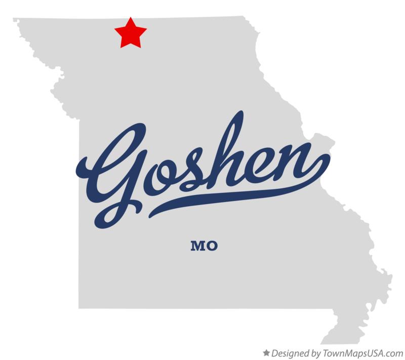 Map of Goshen, MO, Missouri