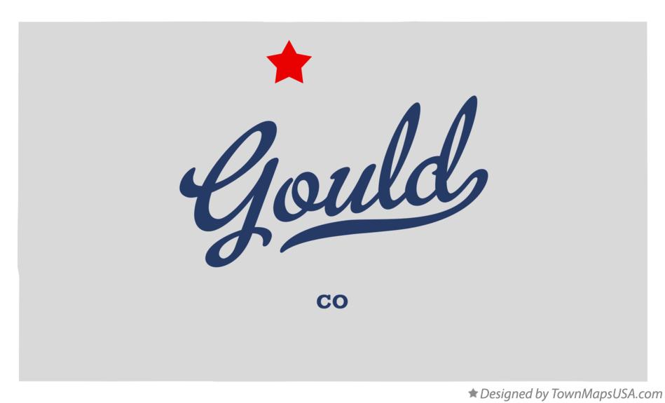 Map of Gould, CO, Colorado