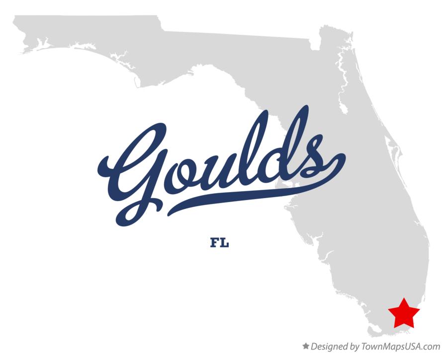 Map of Goulds, FL, Florida