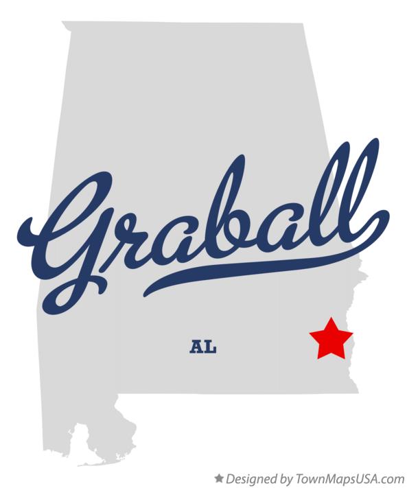 Map of Graball, AL, Alabama