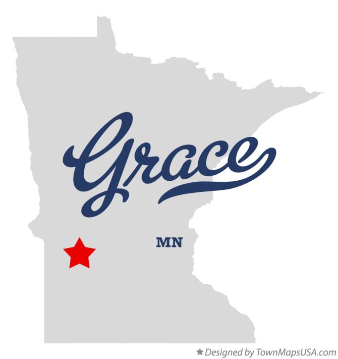 Map of Grace, MN, Minnesota
