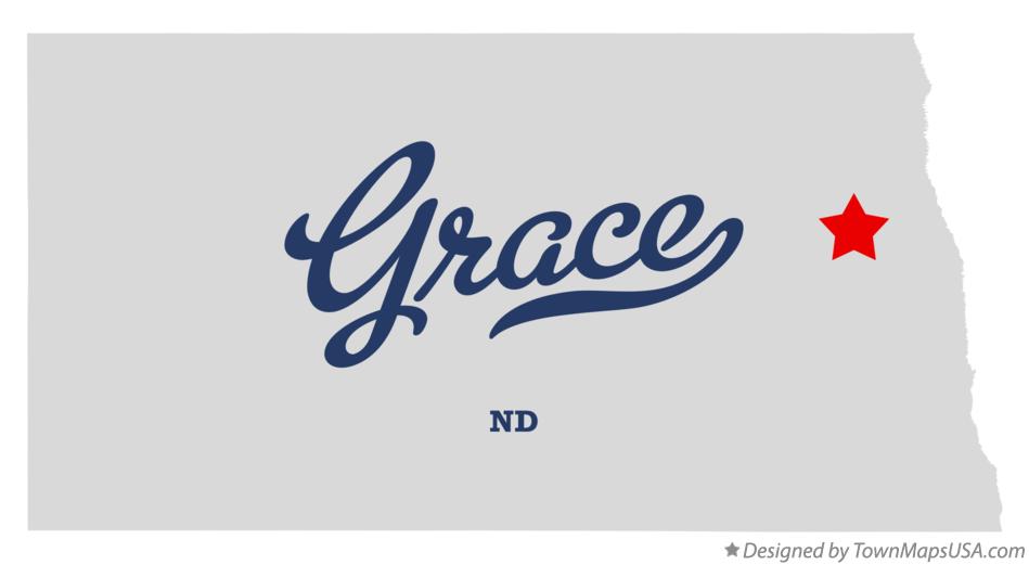 Map of Grace, ND, North Dakota
