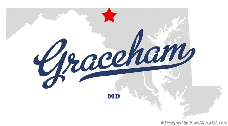 Map of Graceham, MD, Maryland