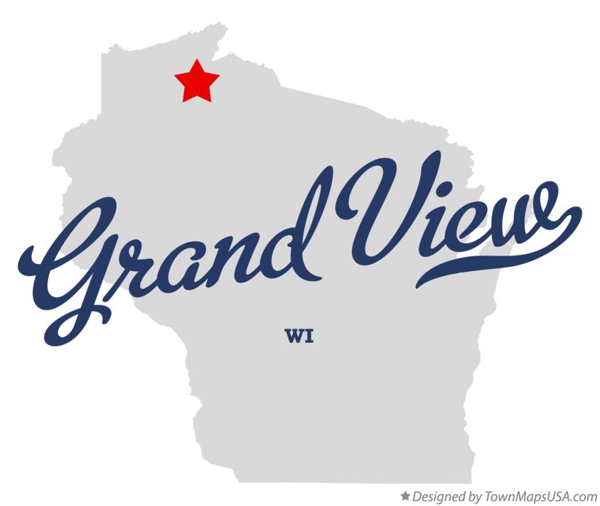 Map of Grand View, WI, Wisconsin