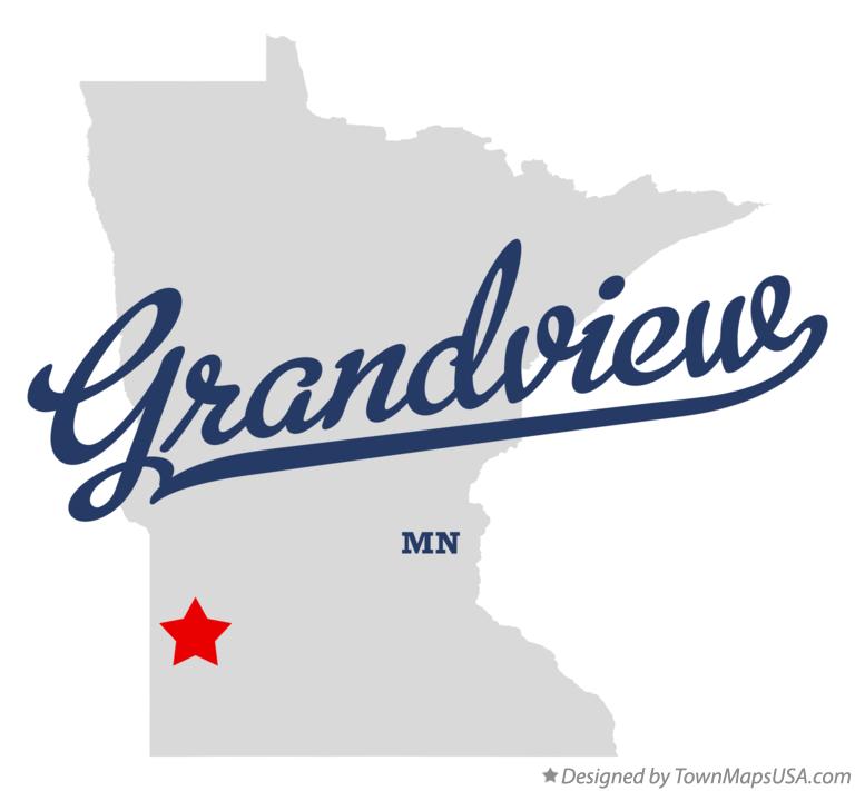 Map of Grandview, MN, Minnesota