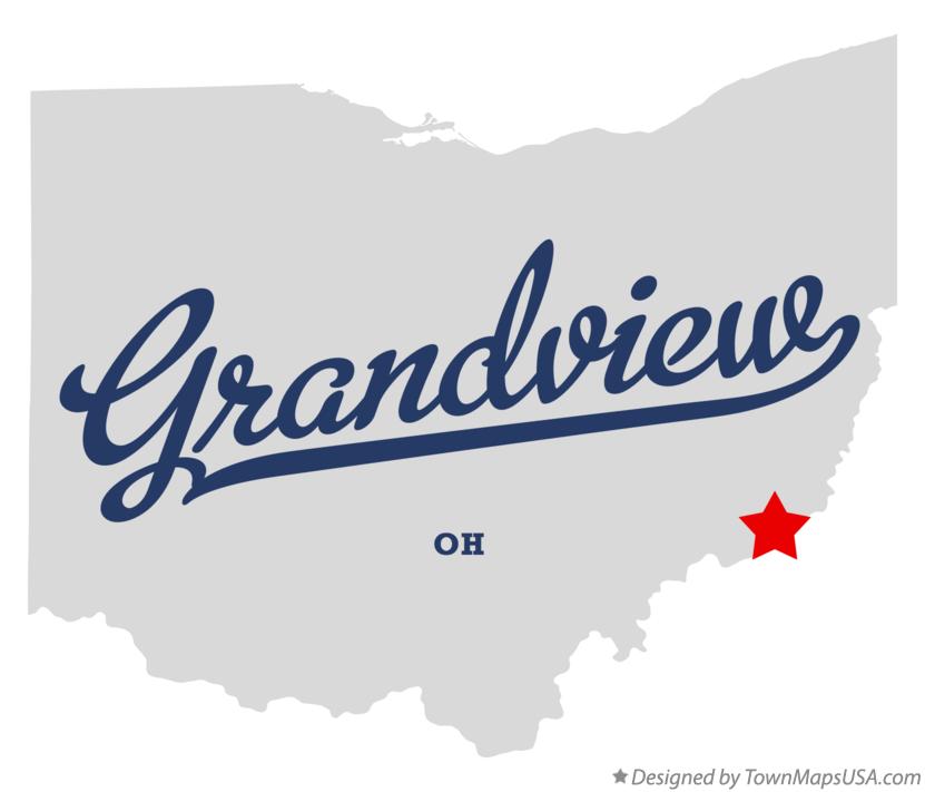 Map of Grandview, Washington County, OH, Ohio