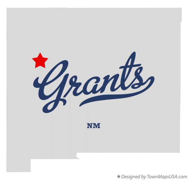 Map of Grants, NM, New Mexico
