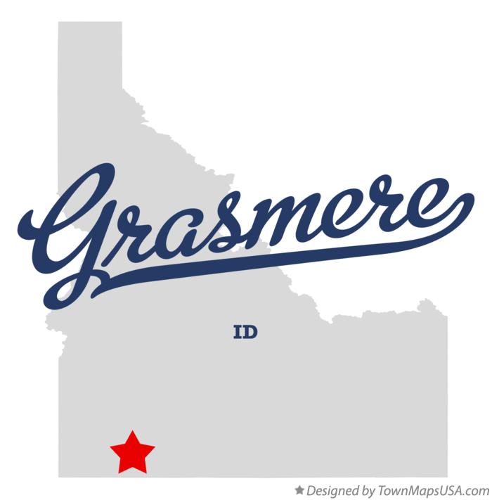 Map of Grasmere, ID, Idaho
