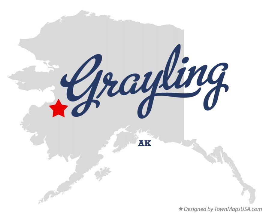 Map of Grayling, AK, Alaska