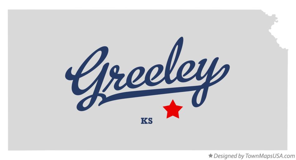 Map of Greeley, Sedgwick County, KS, Kansas