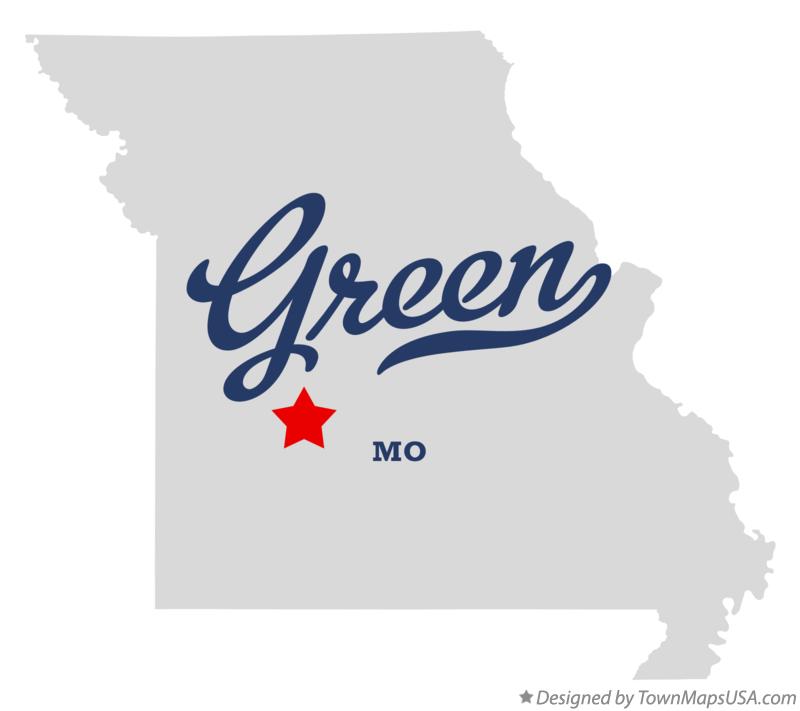 Map of Green, Hickory County, MO, Missouri
