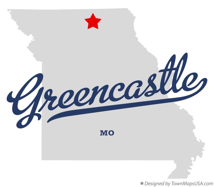 Map of Greencastle, MO, Missouri