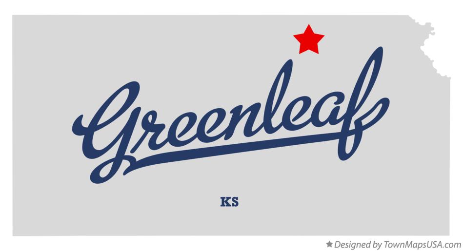 Map of Greenleaf, KS, Kansas