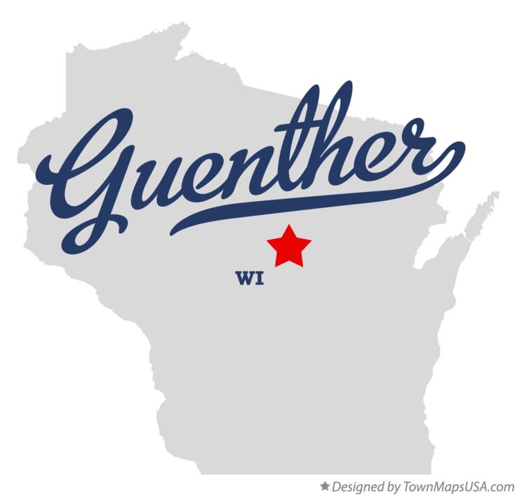 Map of Guenther, WI, Wisconsin