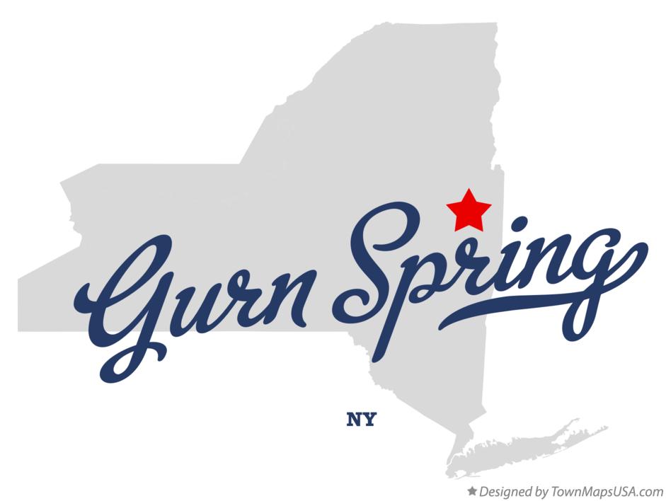 Map of Gurn Spring, NY, New York