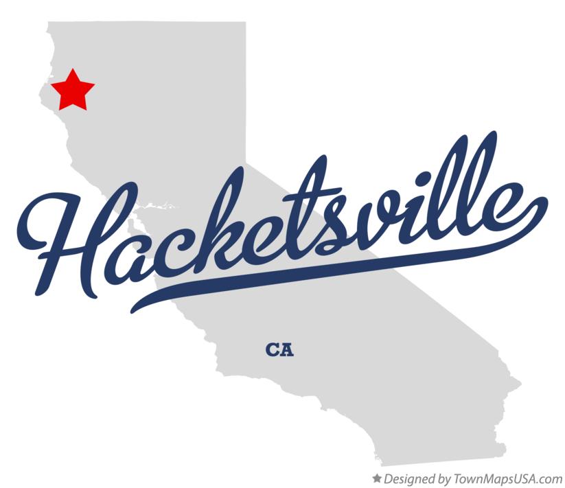 Map of Hacketsville, CA, California