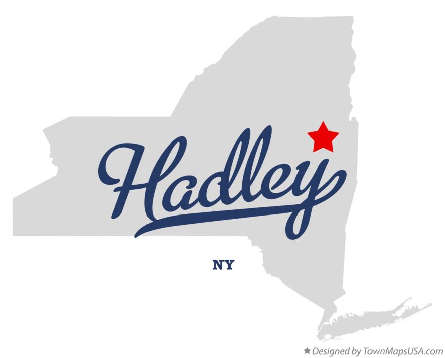 Map of Hadley, NY, New York
