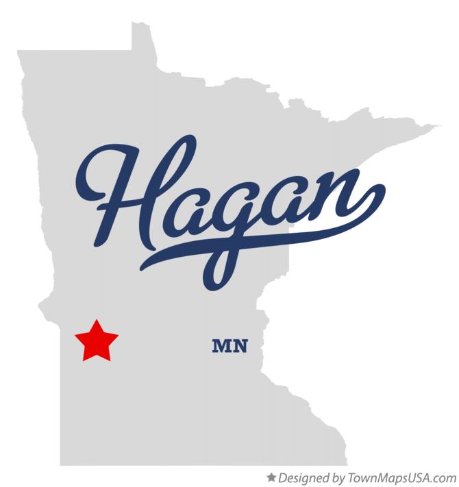 Map of Hagan, MN, Minnesota