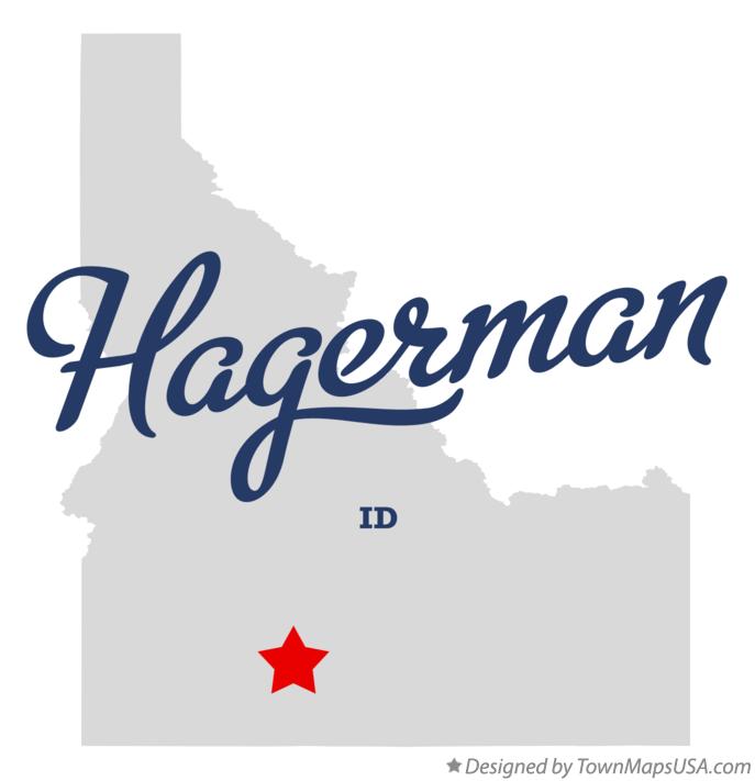Map of Hagerman, ID, Idaho