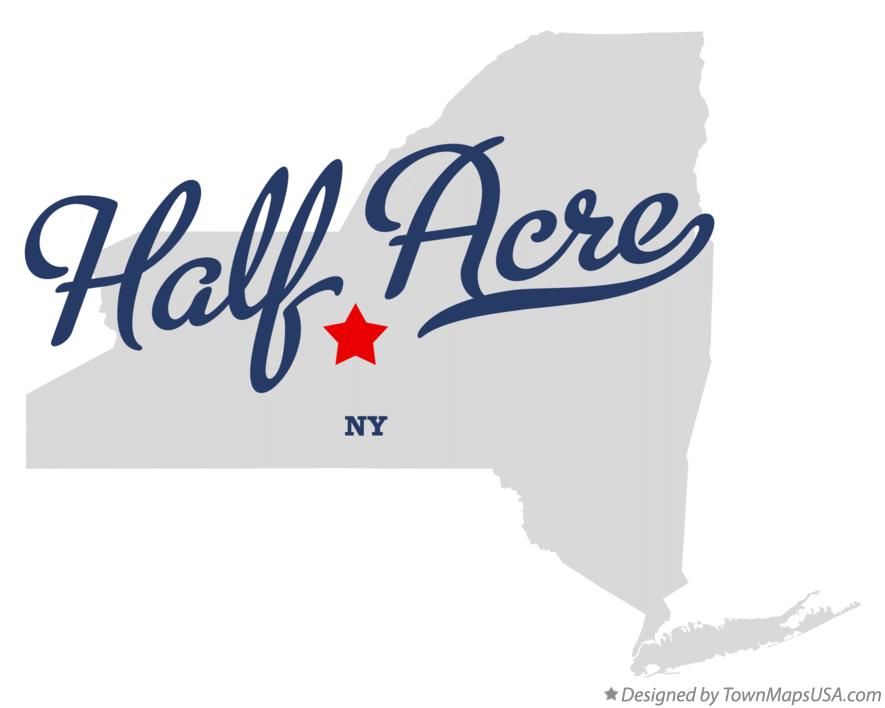 Map of Half Acre, NY, New York
