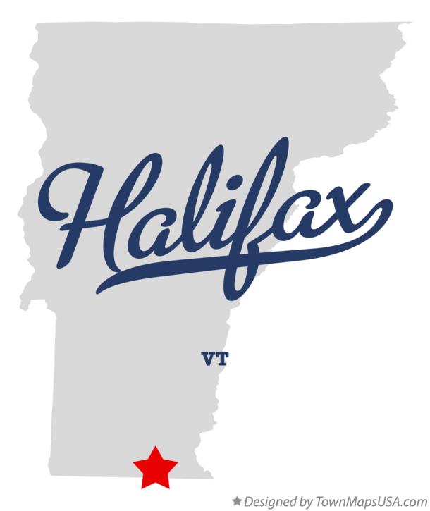 Map of Halifax, VT, Vermont