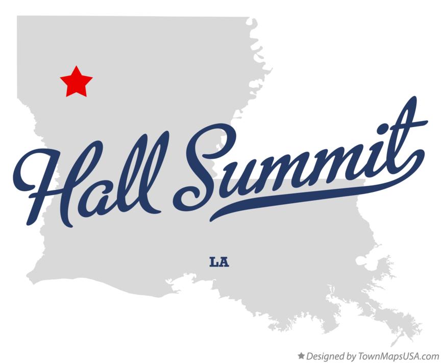 Map of Hall Summit, LA, Louisiana