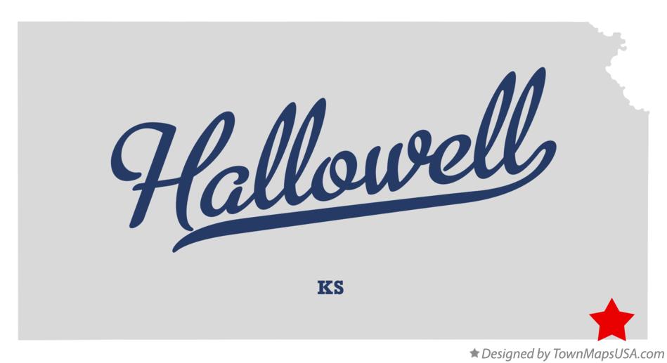 Map of Hallowell, KS, Kansas