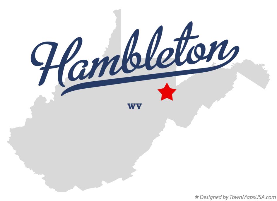 Map of Hambleton, WV, West Virginia