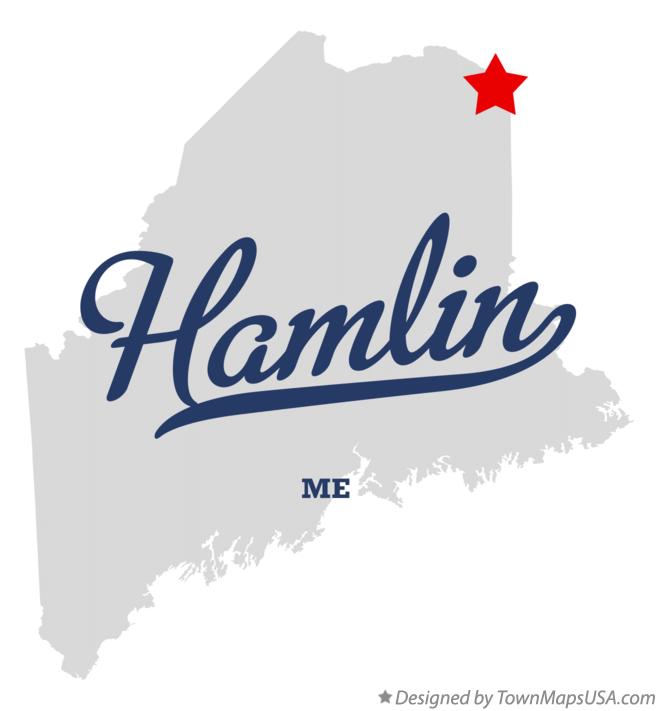 Map of Hamlin, ME, Maine