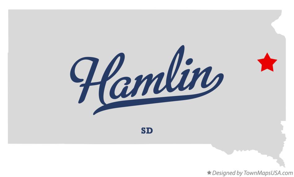Map of Hamlin, SD, South Dakota