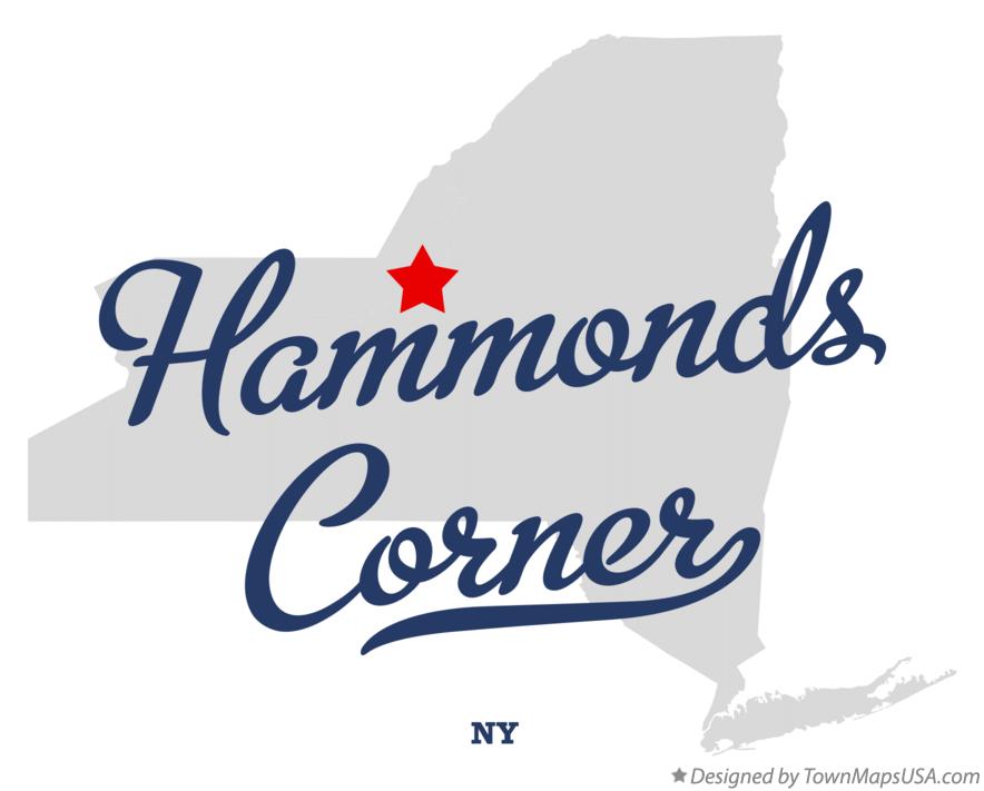 Map of Hammonds Corner, NY, New York