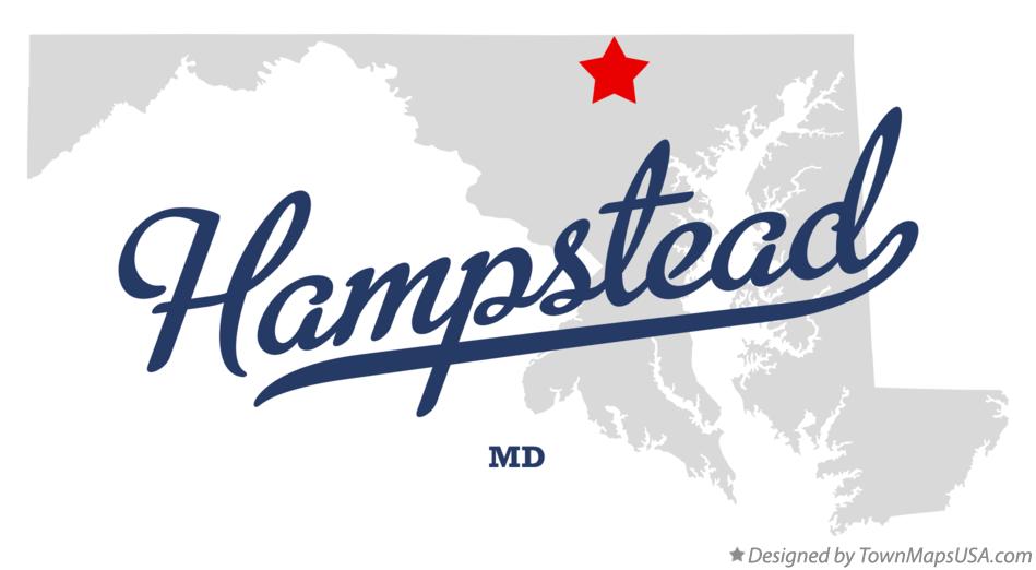 Map of Hampstead, MD, Maryland