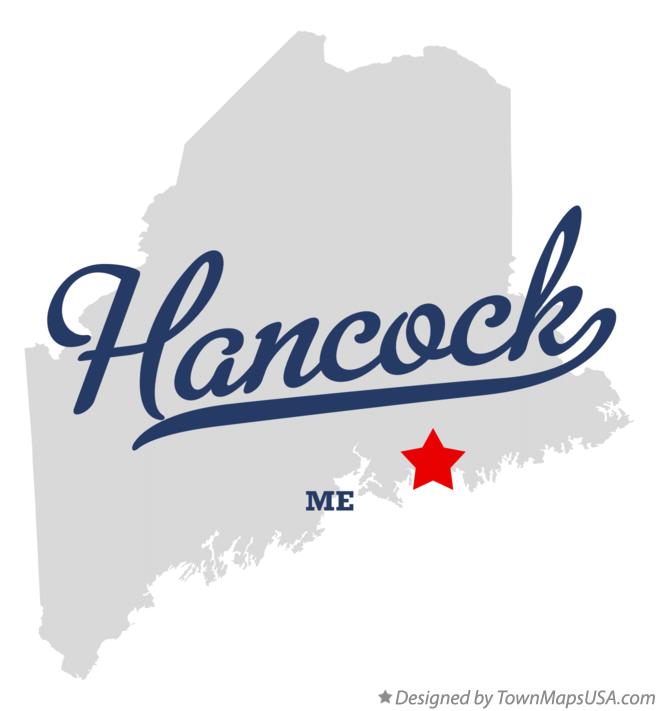 Map of Hancock, ME, Maine