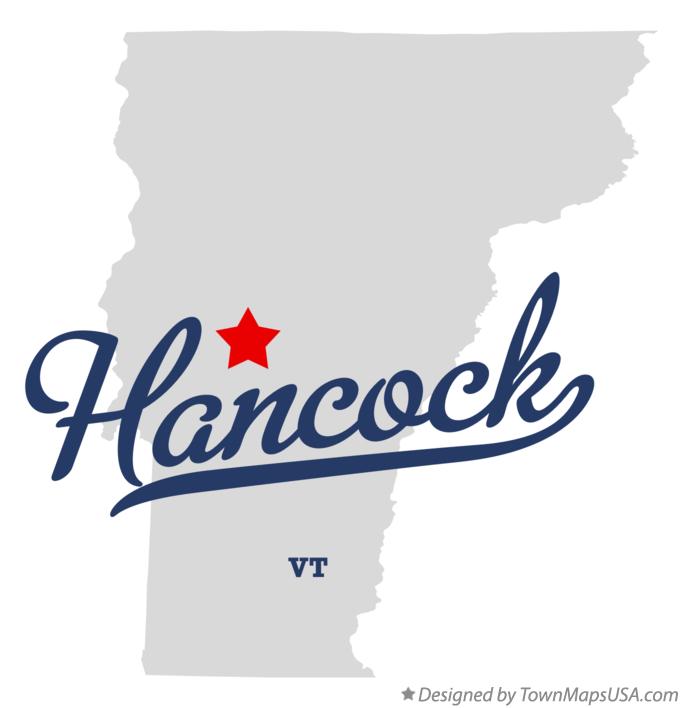 Map of Hancock, VT, Vermont