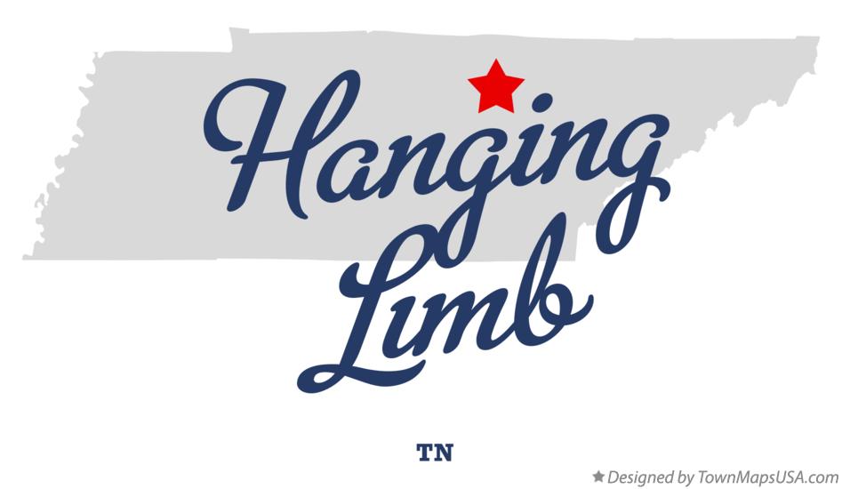 Map of Hanging Limb, TN, Tennessee