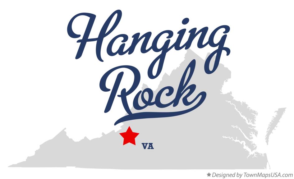 Map of Hanging Rock, VA, Virginia
