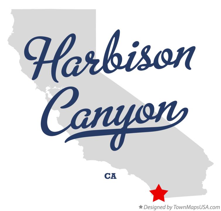 Map of Harbison Canyon, CA, California