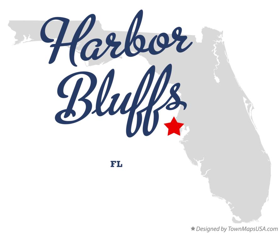 Map of Harbor Bluffs, FL, Florida