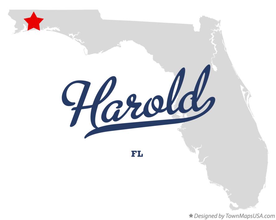 Map of Harold, FL, Florida