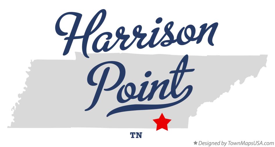 Map of Harrison Point, TN, Tennessee