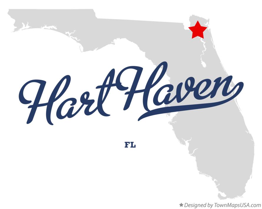 Map of Hart Haven, FL, Florida