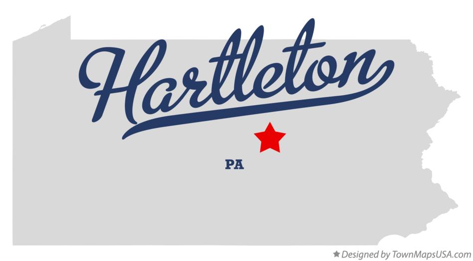 Map of Hartleton, PA, Pennsylvania