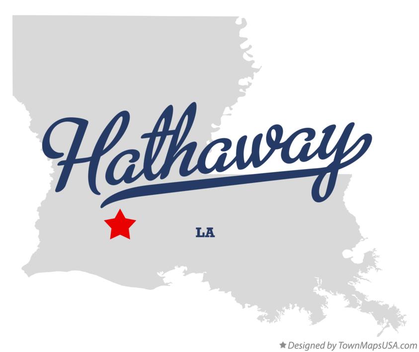 Map of Hathaway, LA, Louisiana
