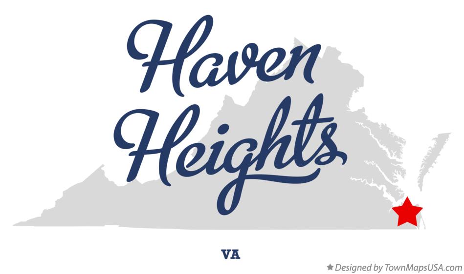 Map of Haven Heights, VA, Virginia