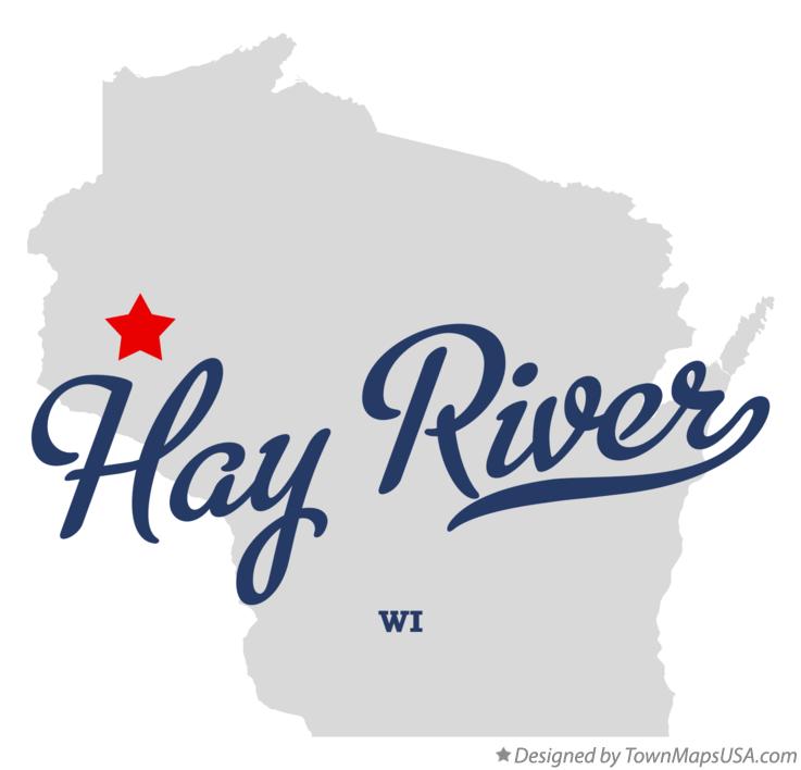 Map of Hay River, WI, Wisconsin