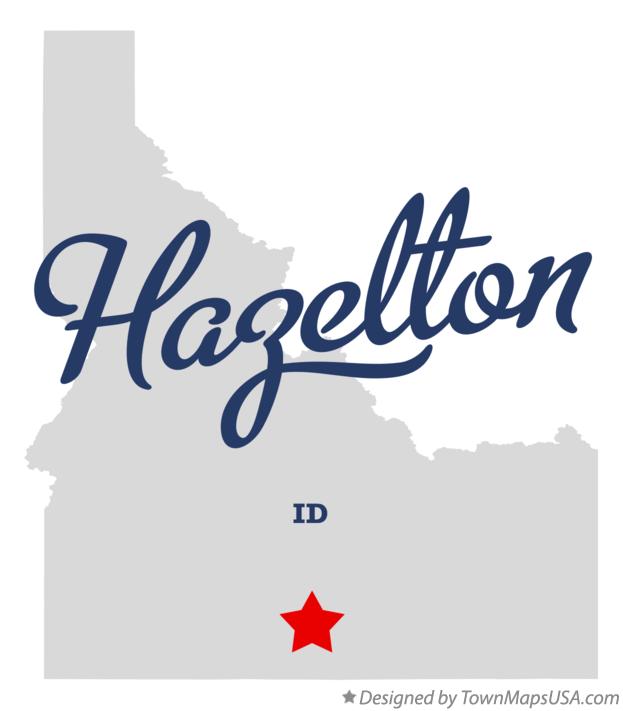 Map of Hazelton, ID, Idaho