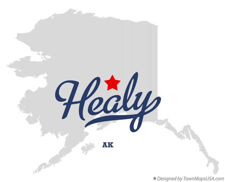 Map of Healy, AK, Alaska