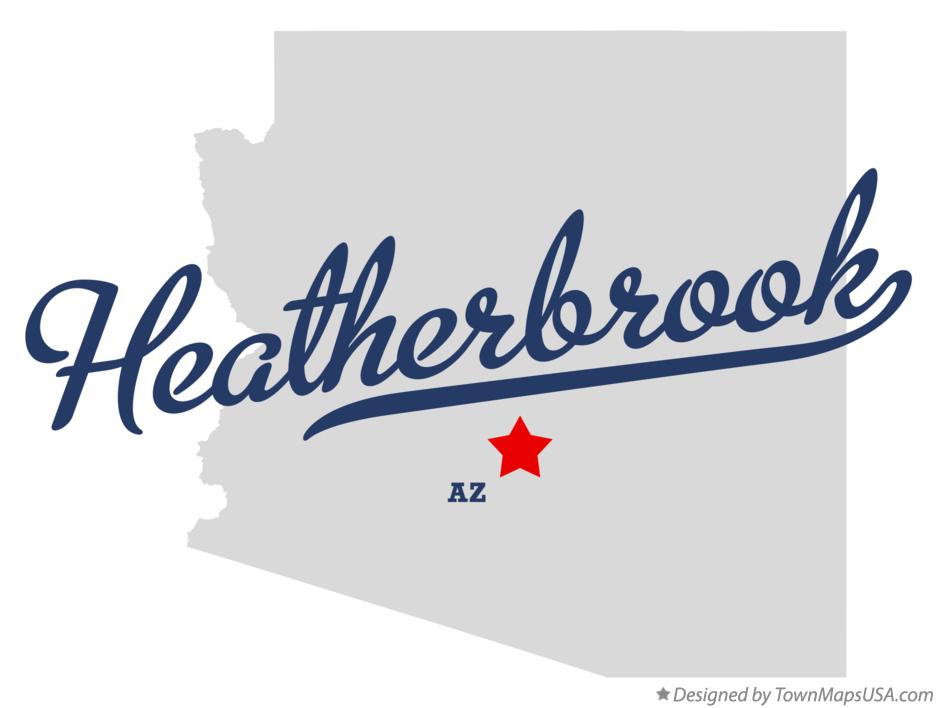Map of Heatherbrook, AZ, Arizona
