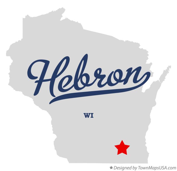 Map of Hebron, WI, Wisconsin