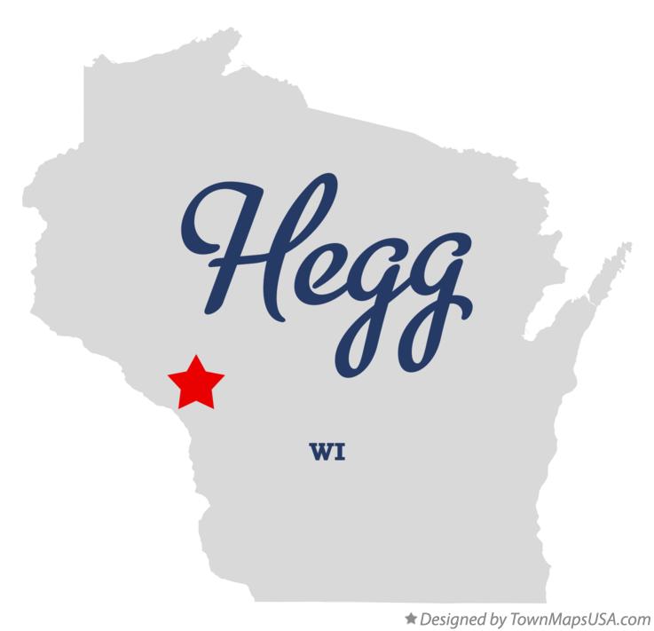 Map of Hegg, WI, Wisconsin